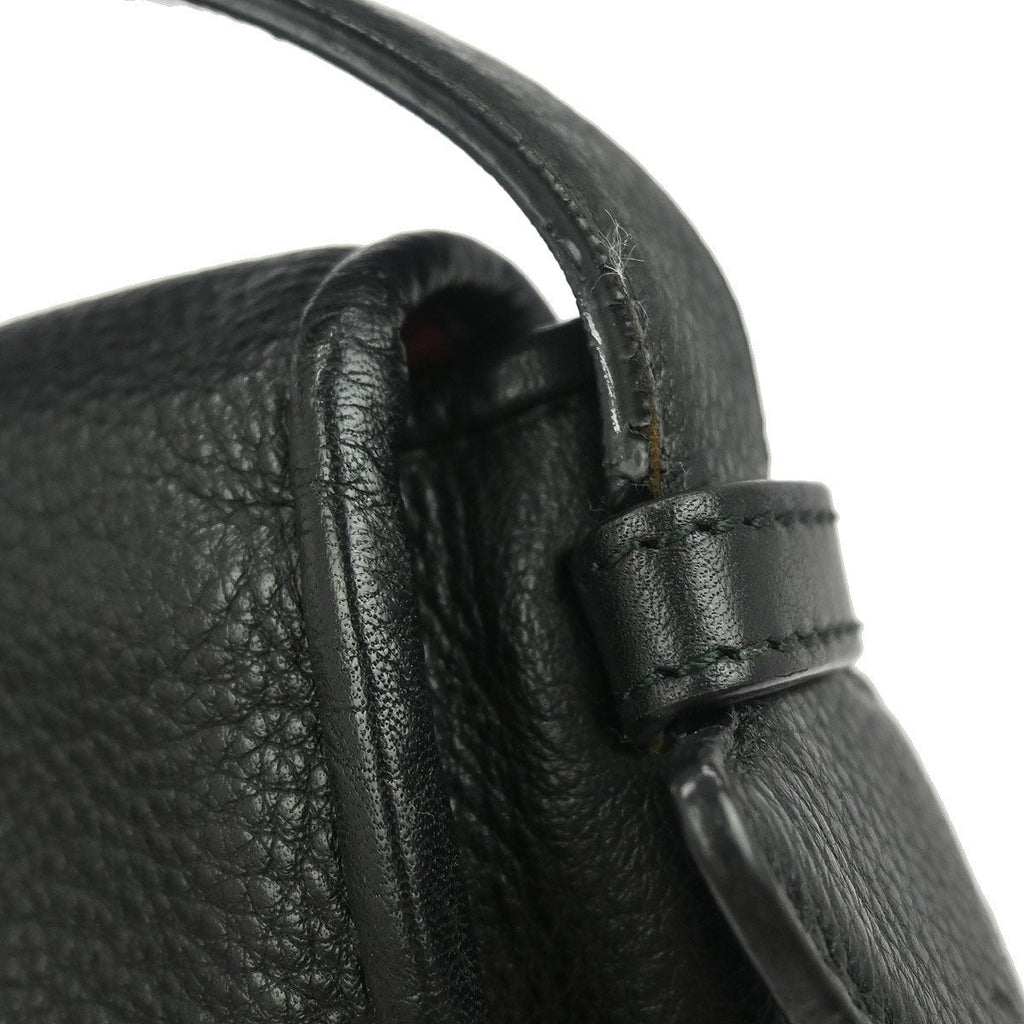 Loewe Heritage Messenger Leather Black Leather Shoulder Bag Bag (Pre-Owned)