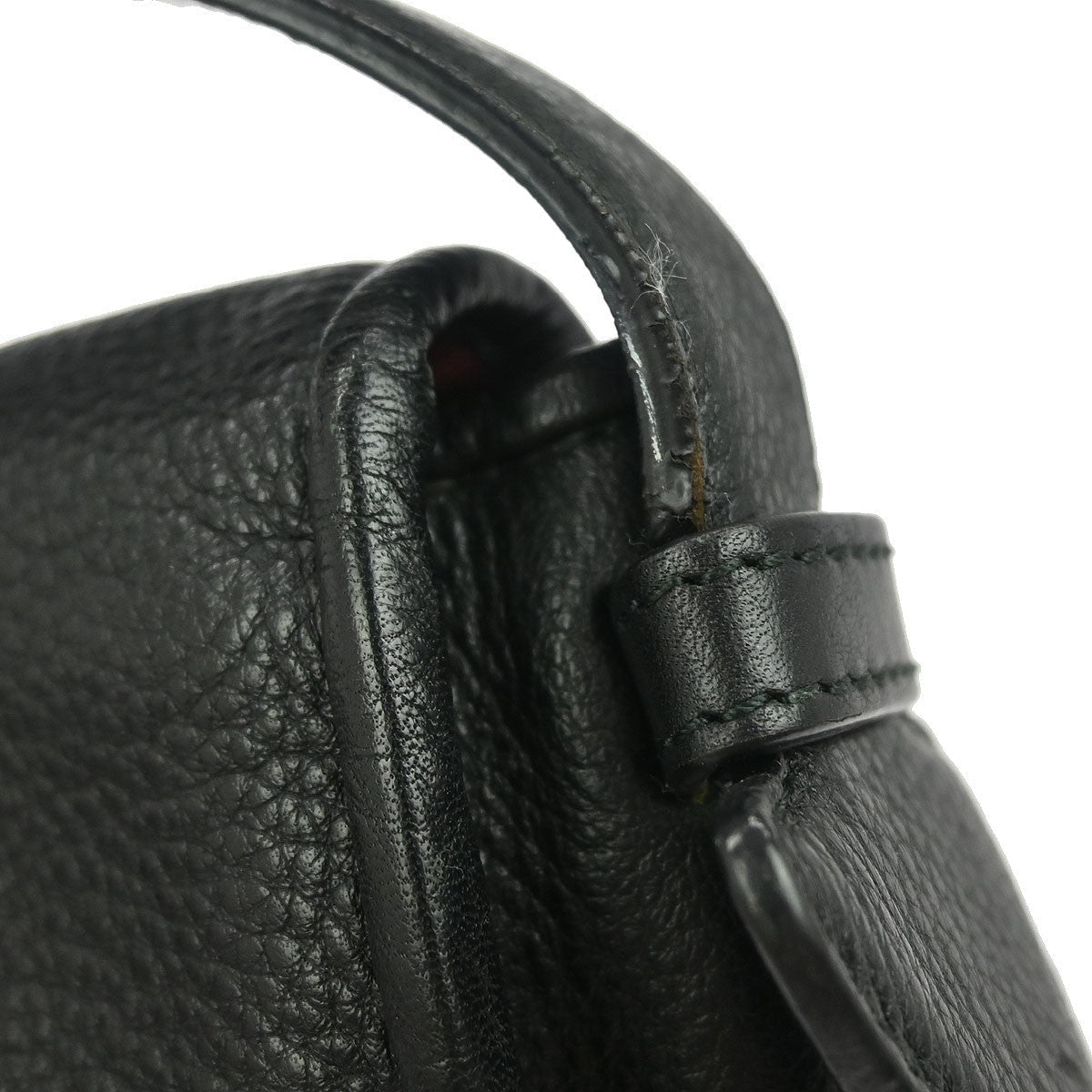 Loewe Heritage Messenger Leather Black Leather Shoulder Bag Bag (Pre-Owned)