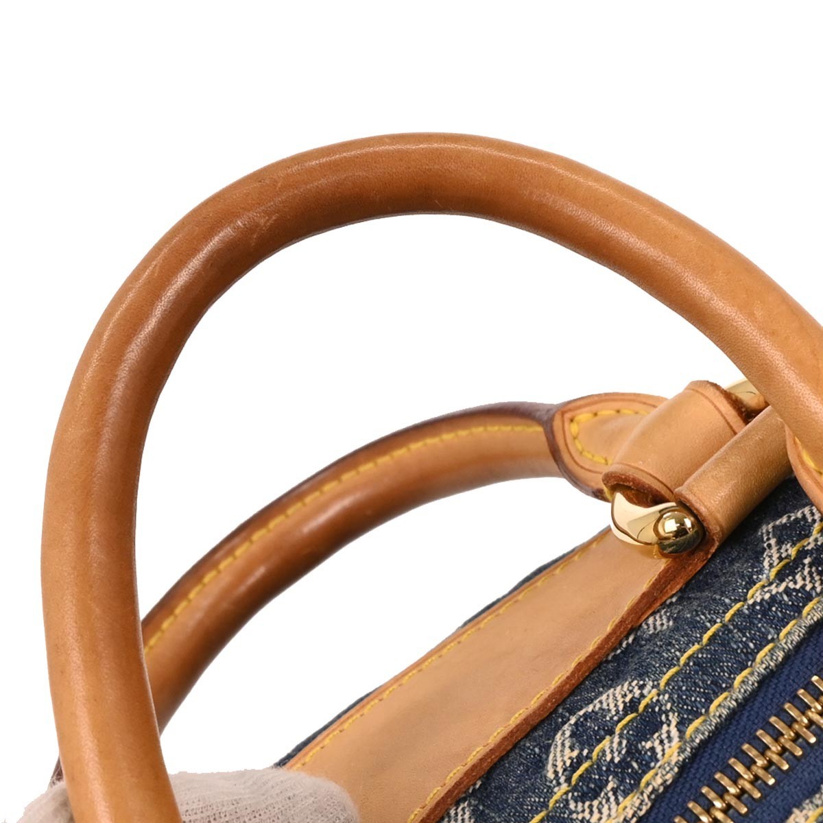 Louis Vuitton Neo Speedy Bag Denim Blue Denim_Jeans Handbag (Pre-Owned)