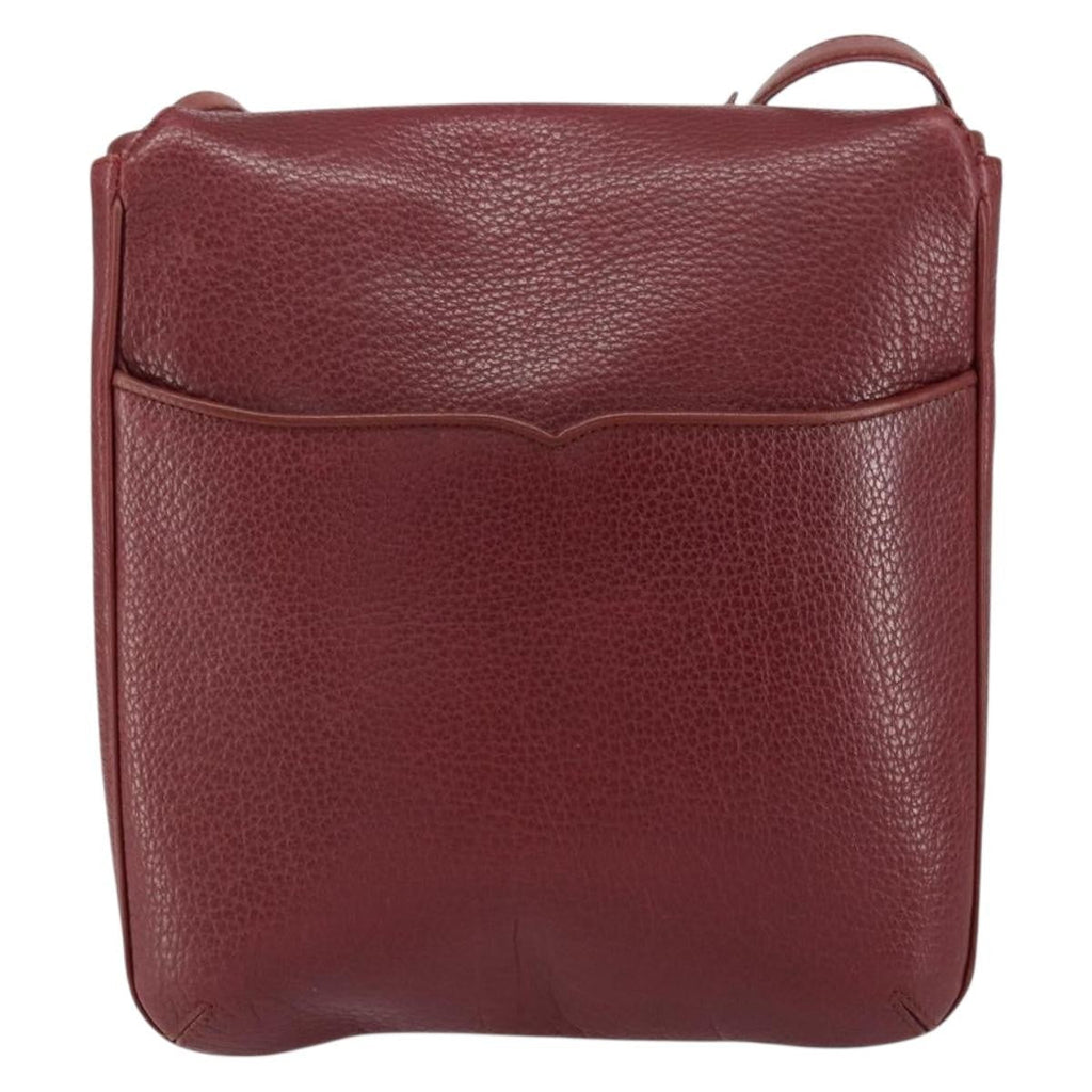 Cartier Must De Cartier Shoulder Bag Leather Burgundy Leather Shoulder Bag Bag (Pre-Owned)