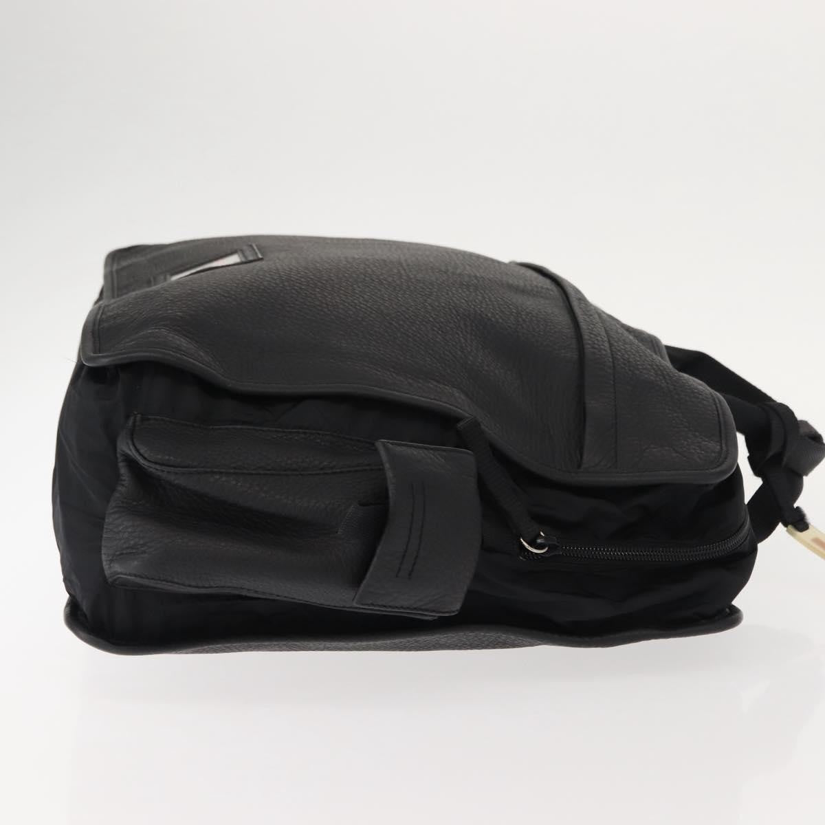 Prada Sport Briefcase Nylon And Leather Black Nylon Briefcase Bag (Pre-Owned)