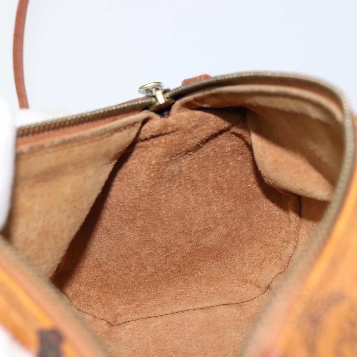 MCM Visetos Shoulder Bag Canvas And Leather Brown Canvas Shoulder Bag Bag (Pre-Owned)