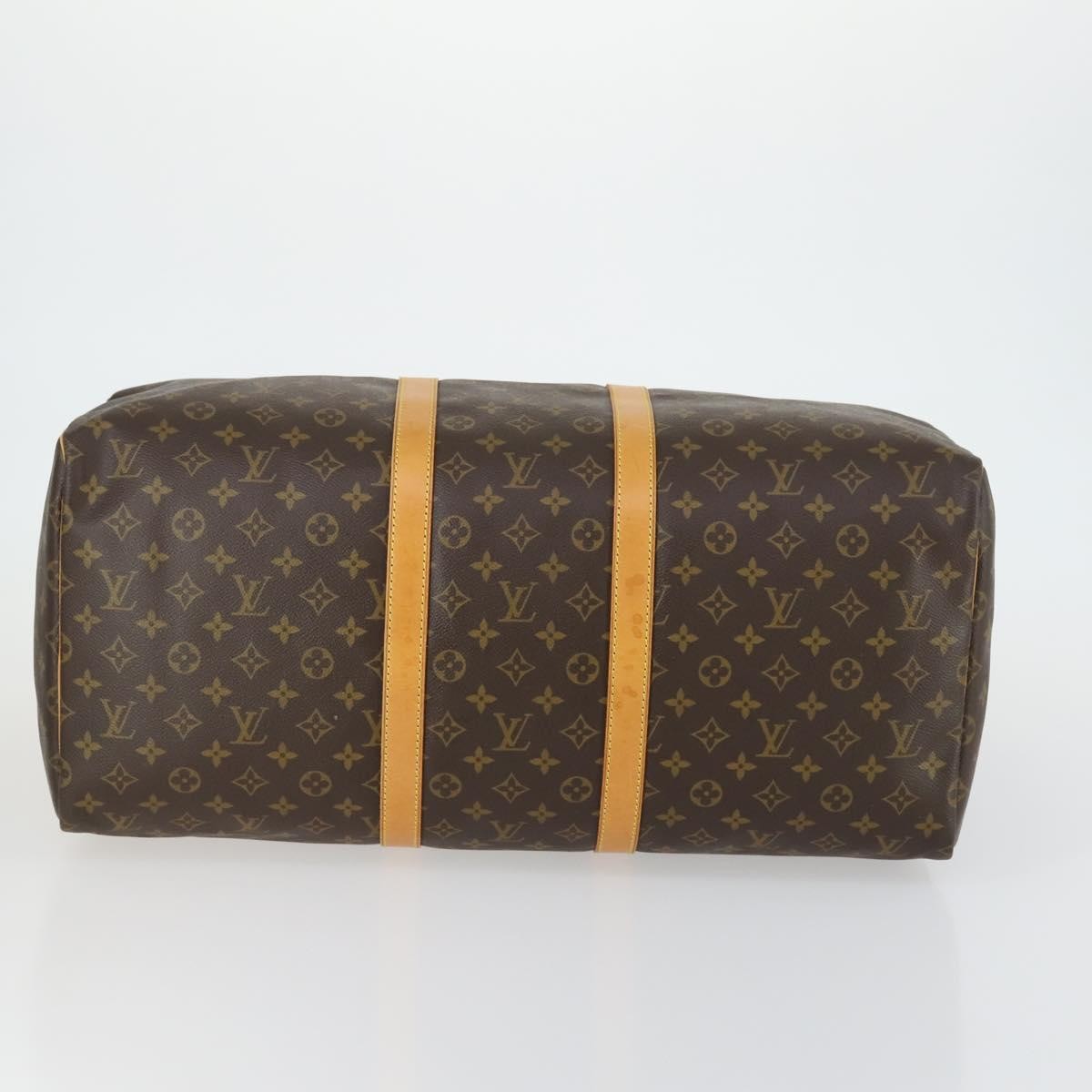 Louis Vuitton Keepall Bag Monogram Canvas Brown Canvas Travel Bag Bag (Pre-Owned)