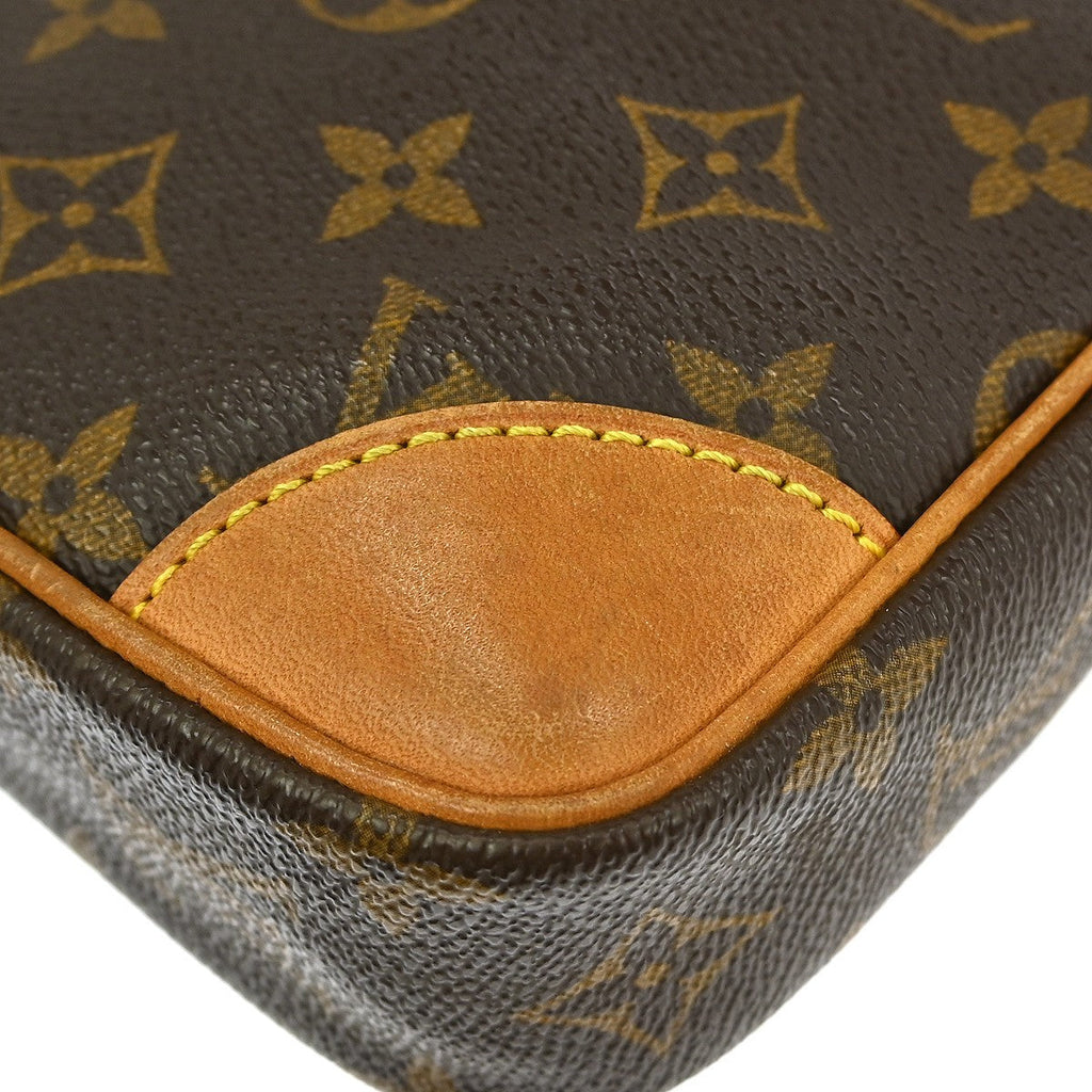 Louis Vuitton Danube Handbag Monogram Canvas Brown Canvas Shoulder Bag Bag (Pre-Owned)