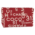 Chanel 31 Rue Cambon Clutch Canvas Red Canvas Clutche & Pouche Bag (Pre-Owned)
