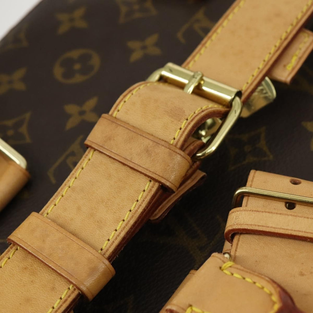 Louis Vuitton Cruiser Handbag Monogram Canvas Brown Canvas Travel Bag Bag (Pre-Owned)