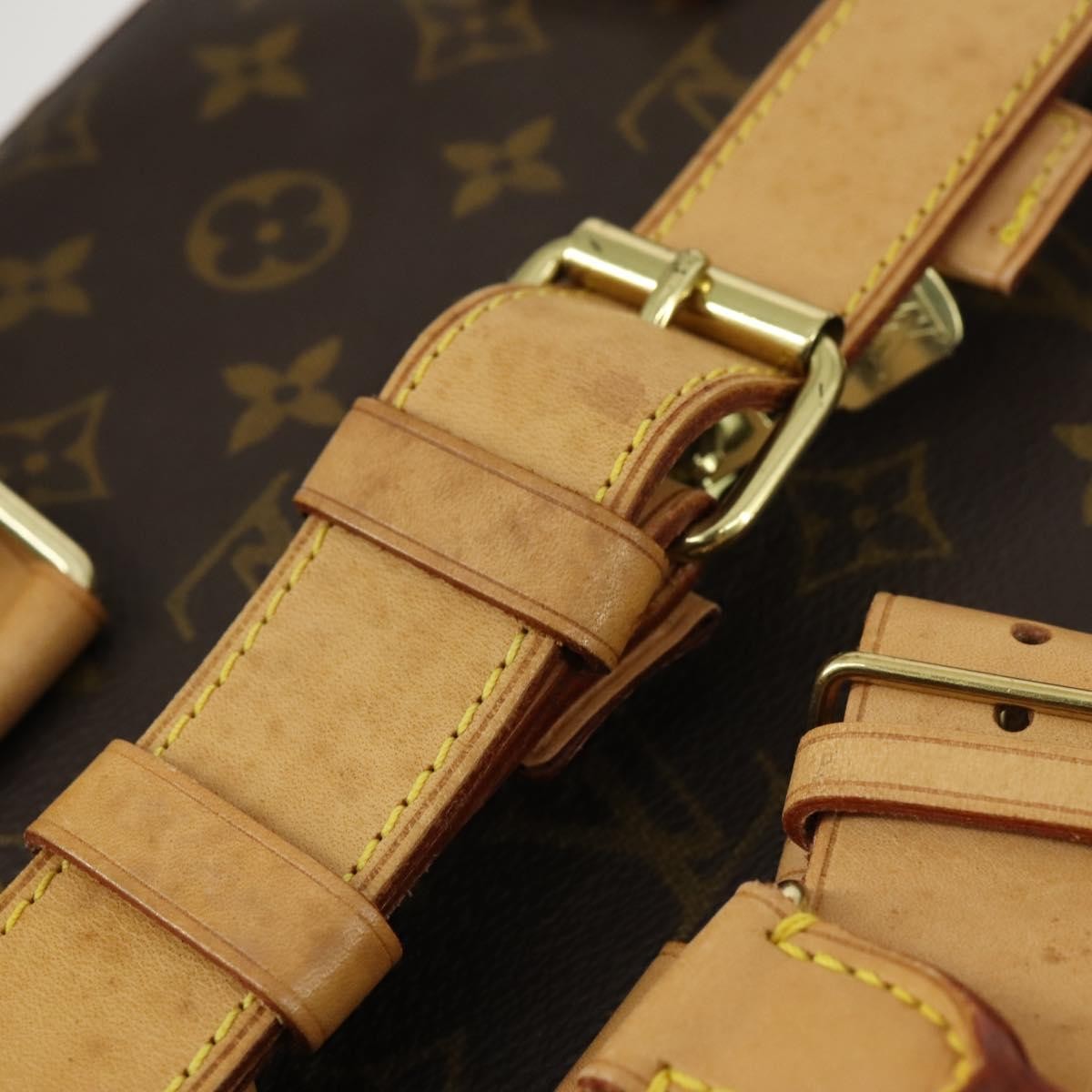 Louis Vuitton Cruiser Handbag Monogram Canvas Brown Canvas Travel Bag Bag (Pre-Owned)