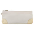 Chanel Camellia Clutch Bag Leather Ecru Leather Clutche & Pouche Bag (Pre-Owned)