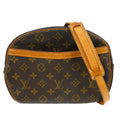 Louis Vuitton Blois Handbag Monogram Canvas Brown Canvas Shoulder Bag Bag (Pre-Owned)