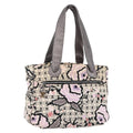 Chanel Vintage Floral Tote Canvas Beige Canvas Tote Bag Bag (Pre-Owned)
