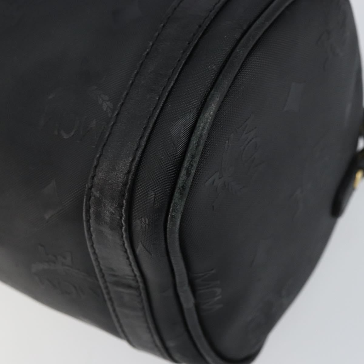 MCM Visetos Shoulder Bag Pvc Black Pvc Bag (Pre-Owned)