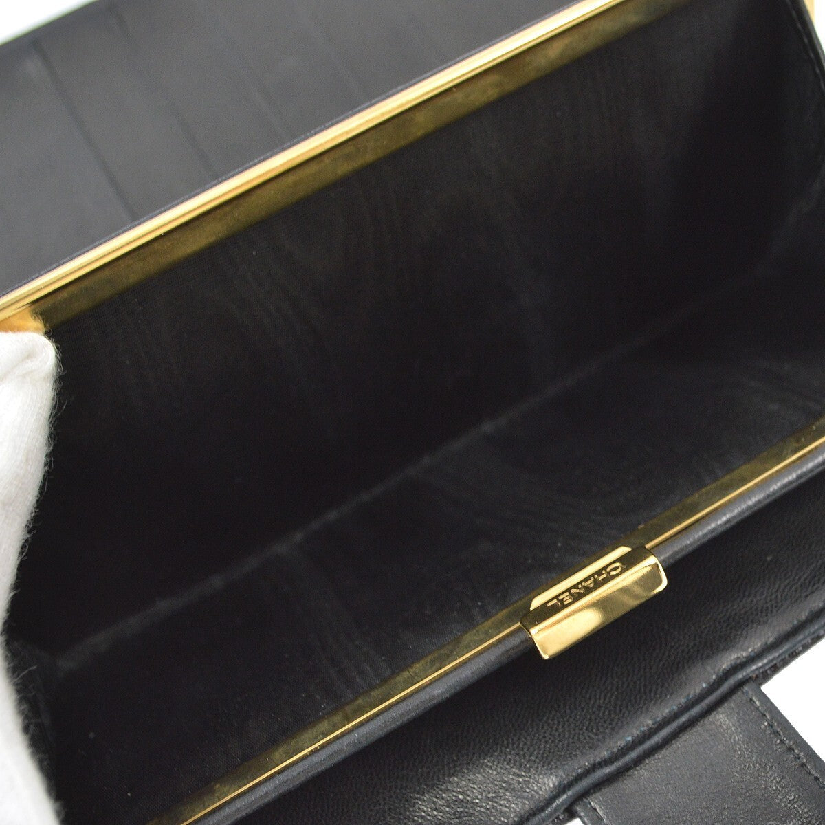 Chanel Timeless Cc French Wallet Caviar Black Leather Wallets Accessory (Pre-Owned)