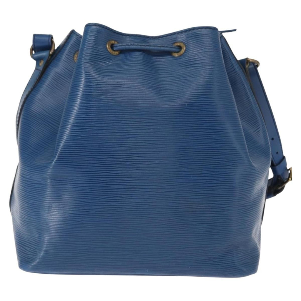 Louis Vuitton Petit Noe Handbag Epi Leather Blue Leather Shoulder Bag Bag (Pre-Owned)