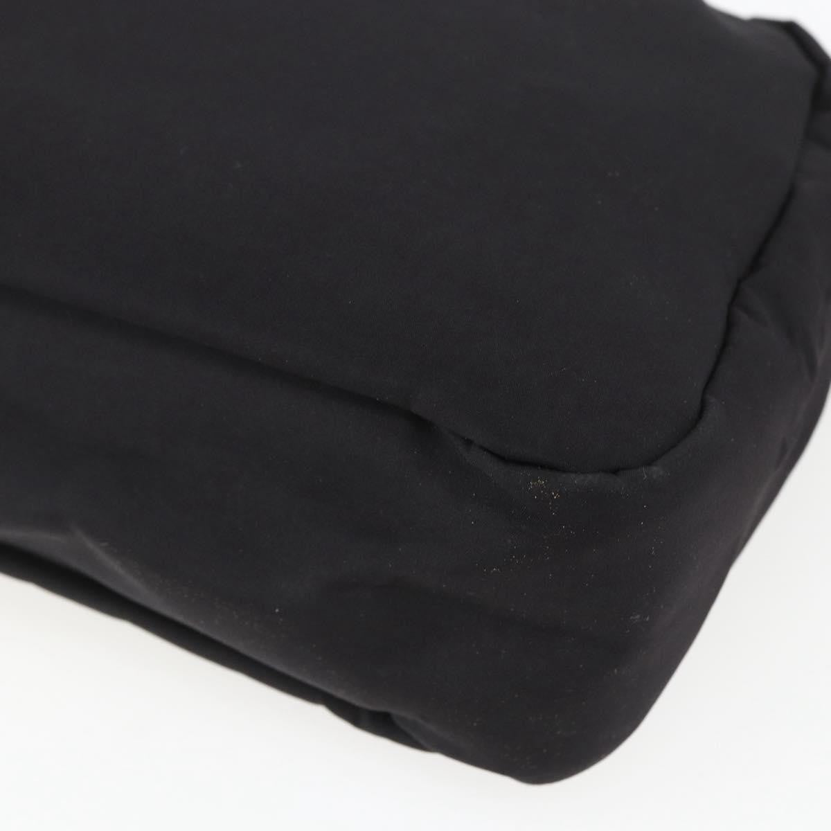 Prada Sport Zip Shoulder Bag Nylon Black Nylon Shoulder Bag Bag (Pre-Owned)