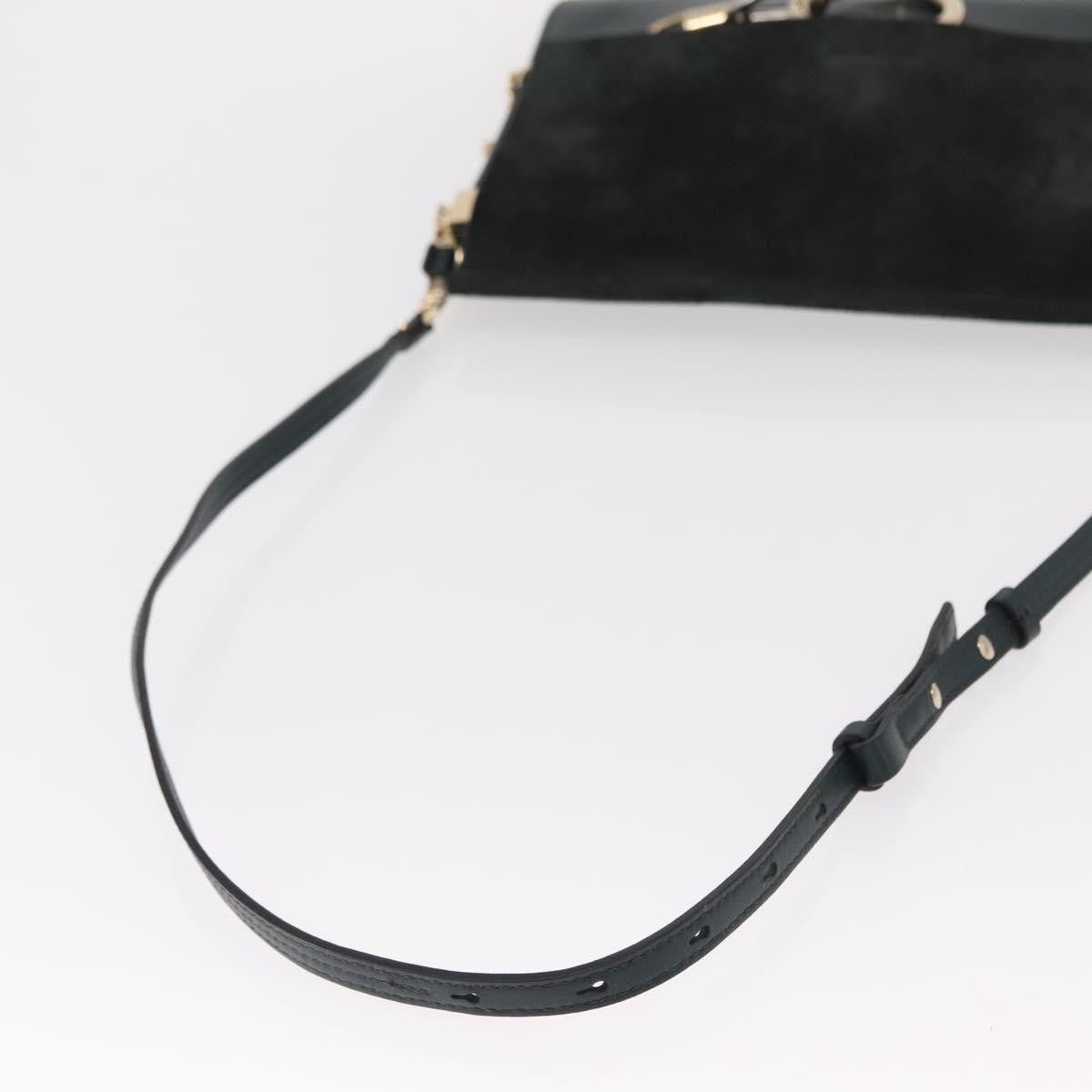 Chloe Faye Shoulder Bag Leather And Suede Khaki Suede Shoulder Bag Bag (Pre-Owned)