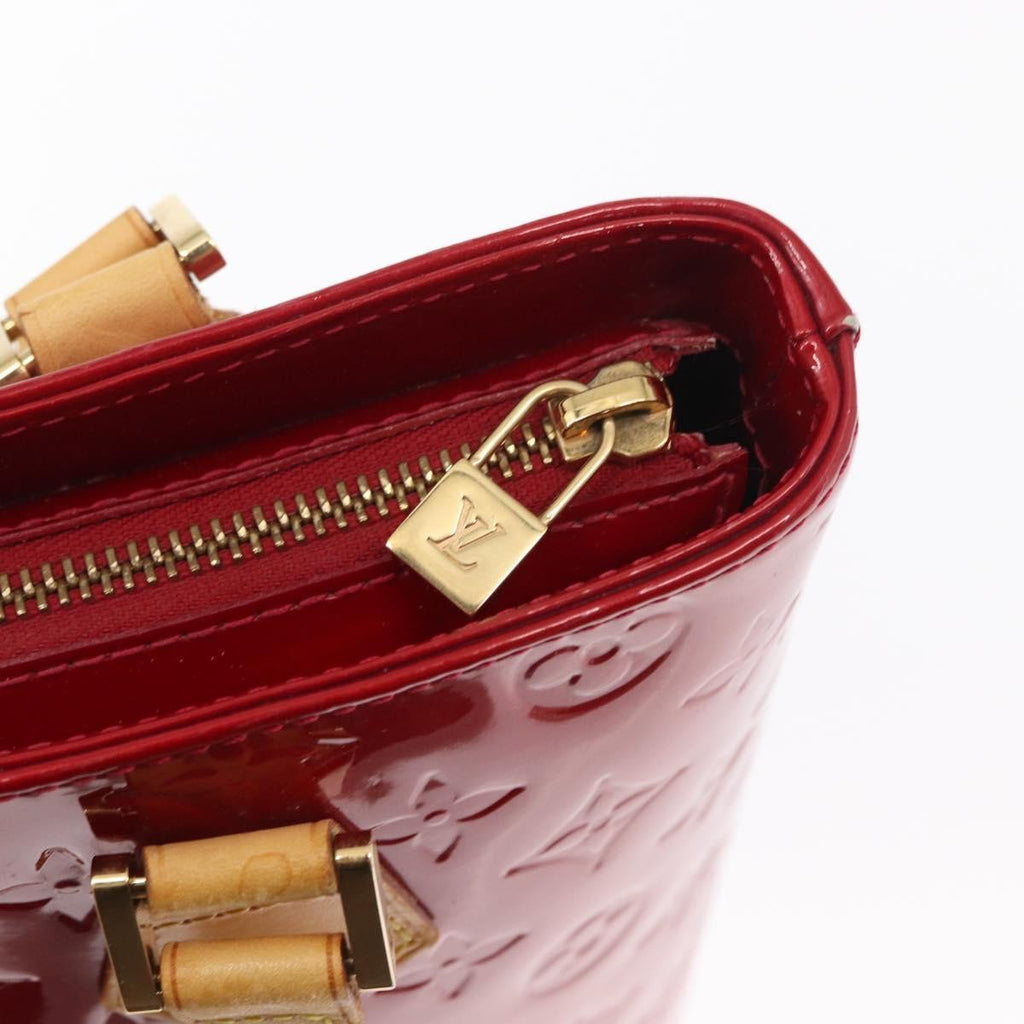 Louis Vuitton Houston Handbag Monogram Vernis Red Patent_Leather Handbag (Pre-Owned)