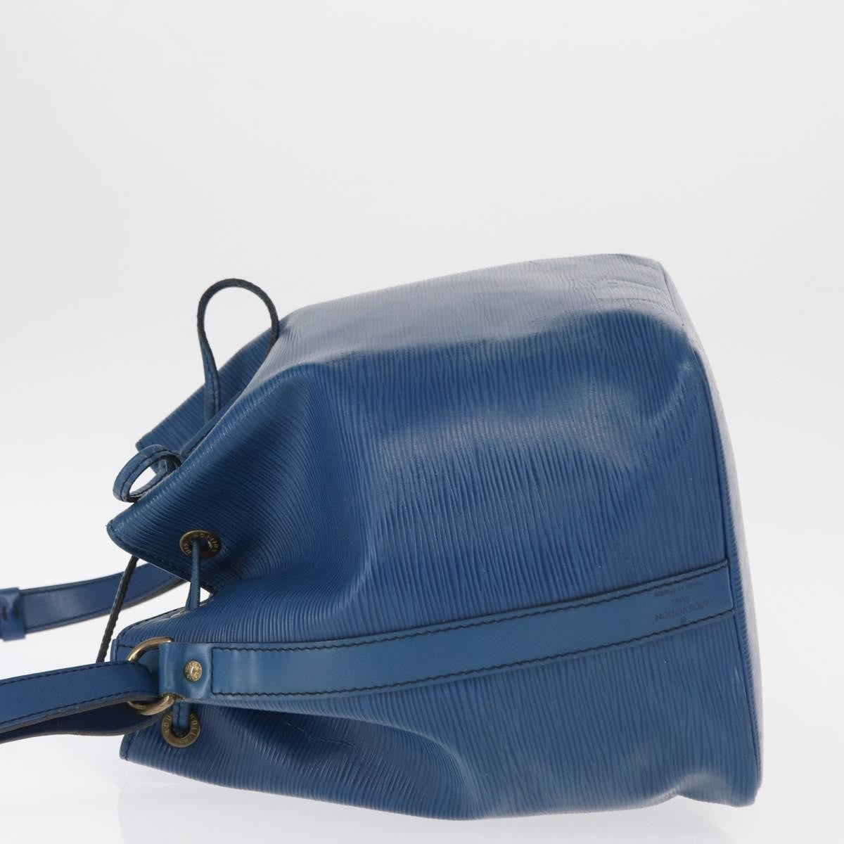 Louis Vuitton Petit Noe Handbag Epi Leather Blue Leather Shoulder Bag Bag (Pre-Owned)