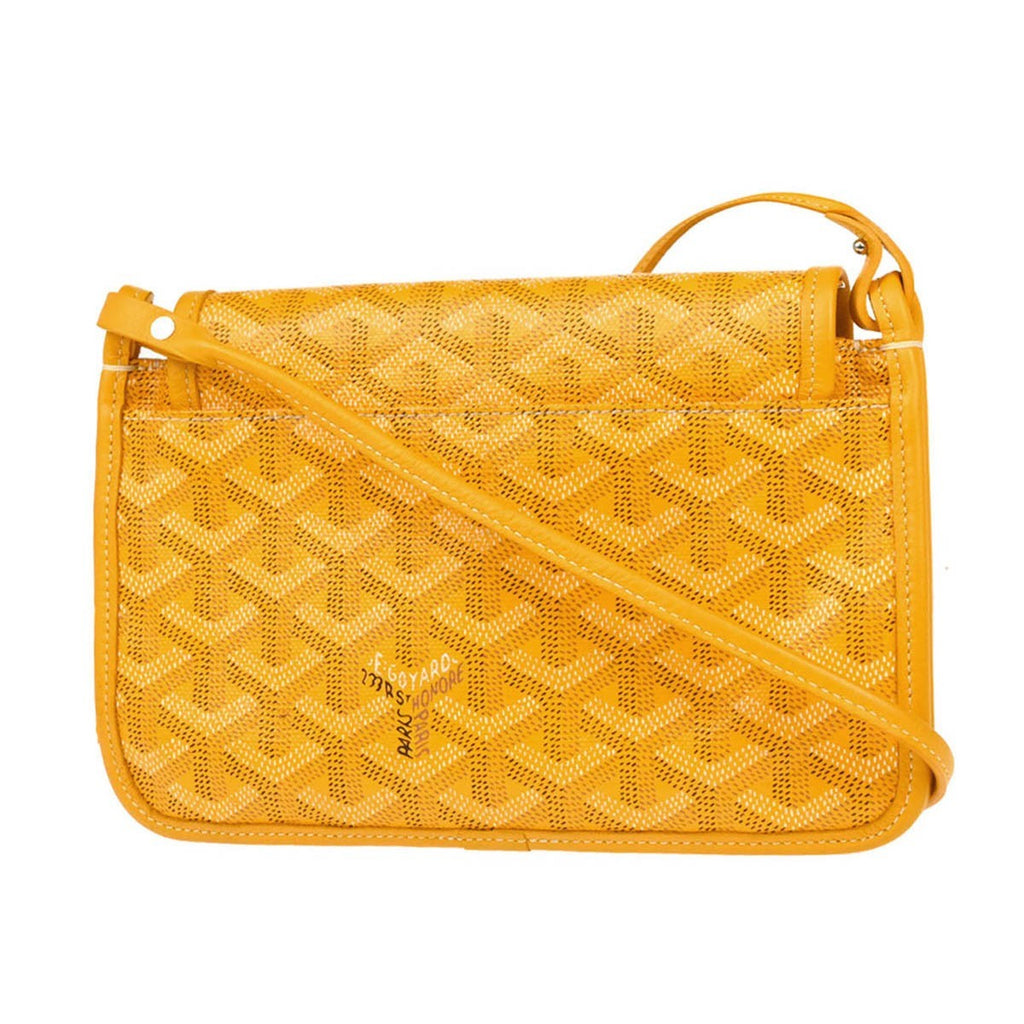 Goyard Plumet Clutch Wallet Coated Canvas Yellow Canvas Shoulder Bag Bag (Pre-Owned)
