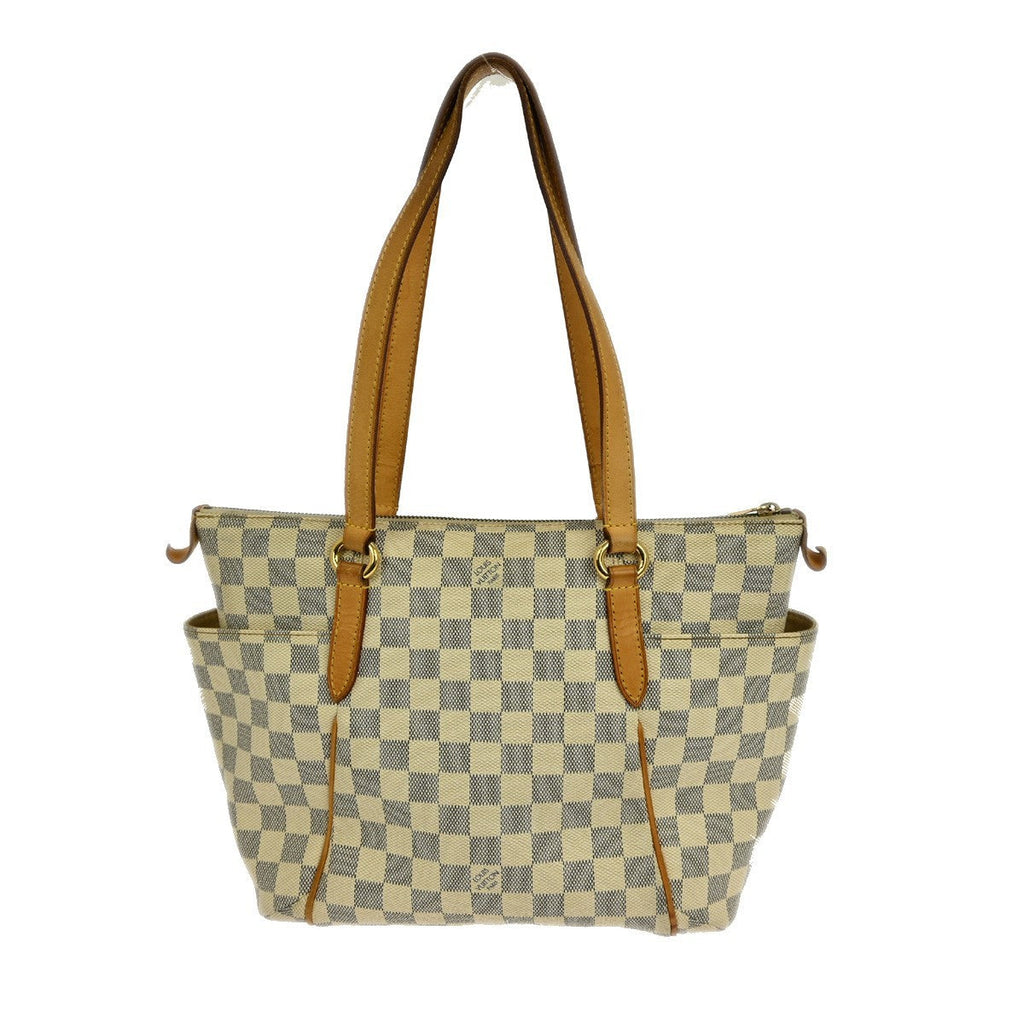 Louis Vuitton Totally Handbag Damier White Canvas Tote Bag Bag (Pre-Owned)