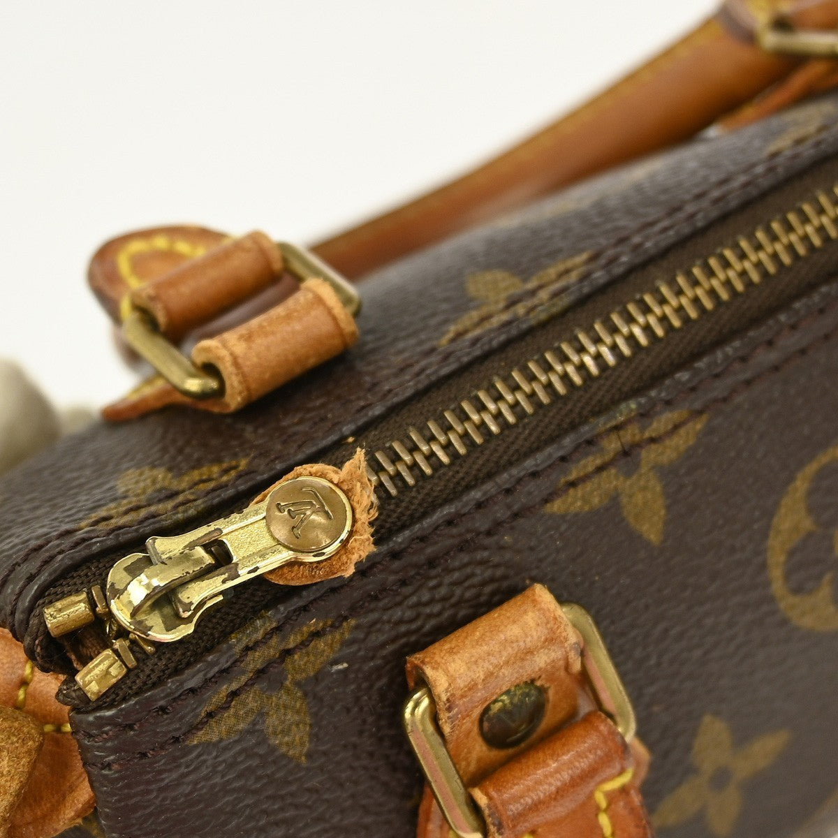 Louis Vuitton Speedy Mini Hl Handbag Monogram Canvas Brown Canvas Handbag (Pre-Owned)