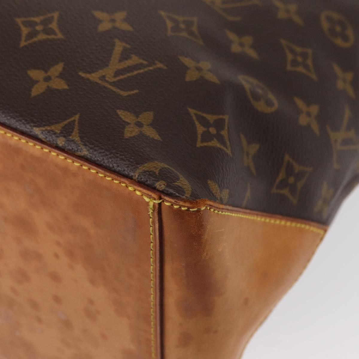 Louis Vuitton Cabas Mezzo Monogram Canvas Brown Canvas Tote Bag Bag (Pre-Owned)