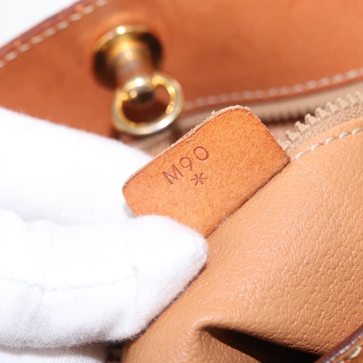 Celine Vintage Macadam Shoulder Bag Canvas And Leather Brown Canvas Shoulder Bag Bag (Pre-Owned)