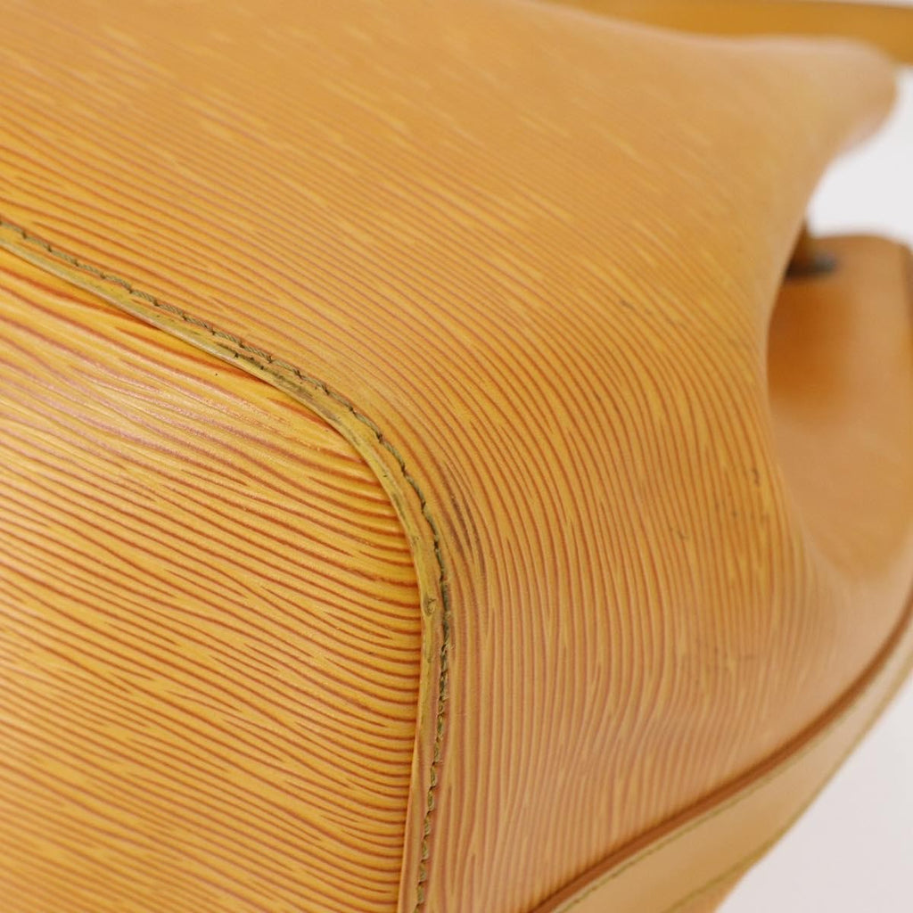 Louis Vuitton Petit Noe Handbag Epi Leather Yellow Leather Shoulder Bag Bag (Pre-Owned)