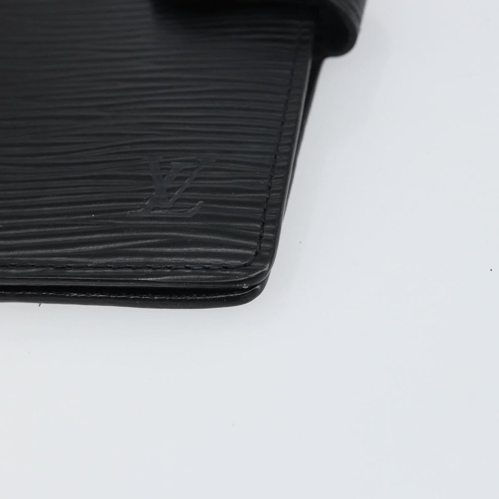 Louis Vuitton Agenda Cover Epi Leather Black Leather Wallets Accessory (Pre-Owned)