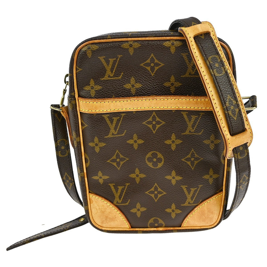 Louis Vuitton Danube Handbag Monogram Canvas Brown Canvas Shoulder Bag Bag (Pre-Owned)