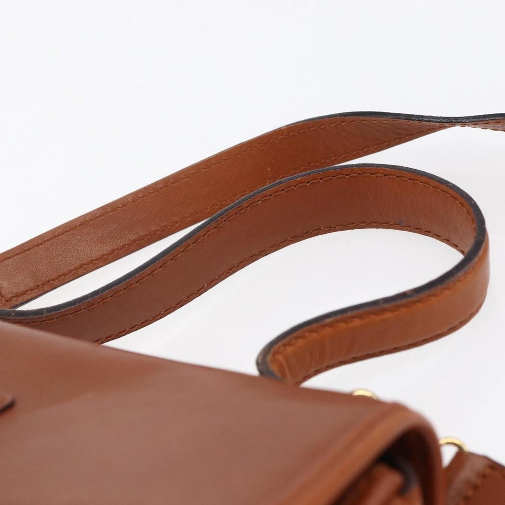 Celine Handbag Leather Brown Leather Handbag (Pre-Owned)
