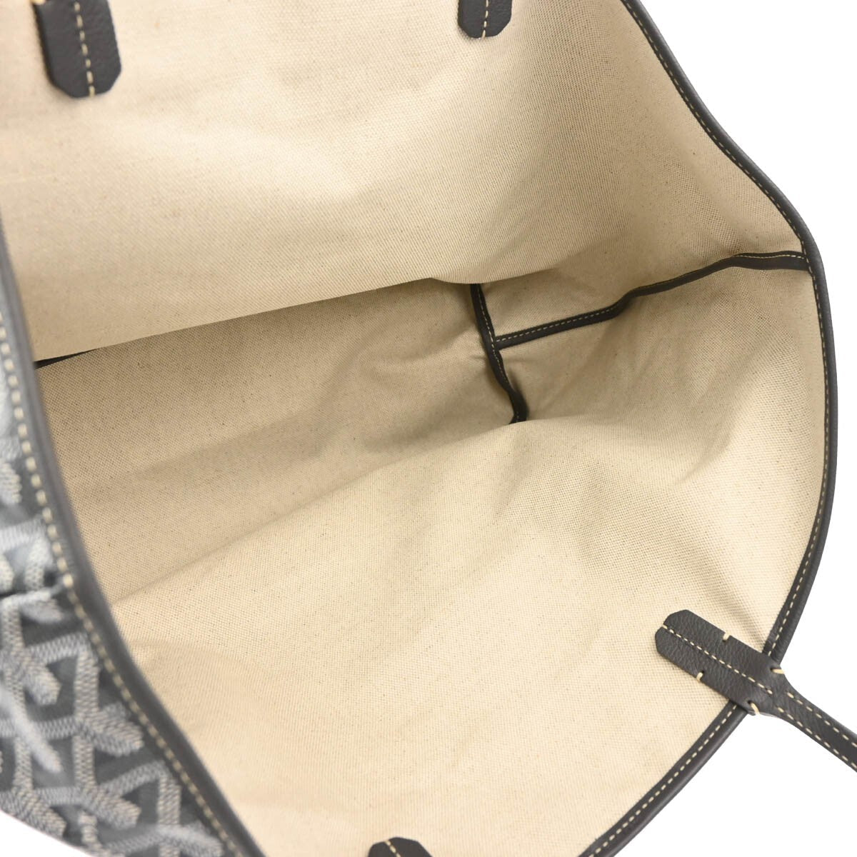 Goyard Saint Louis Tote Coated Canvas Gray Canvas Tote Bag Bag (Pre-Owned)