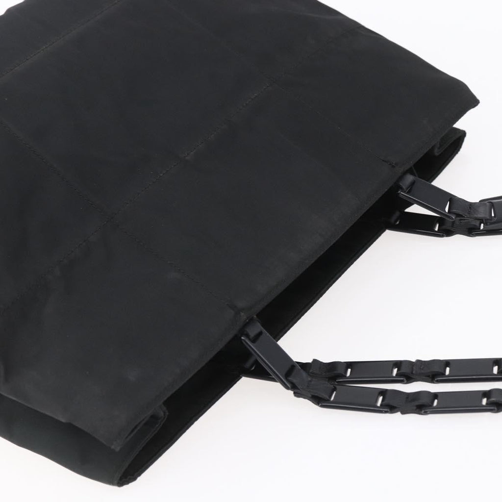 Prada Vintage Tote Tessuto Black Nylon Tote Bag Bag (Pre-Owned)