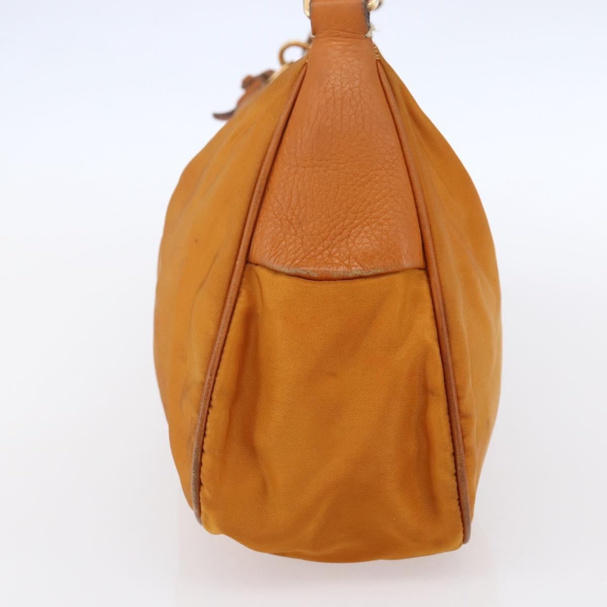 Prada Vintage Shoulder Bag Tessuto Orange Nylon Shoulder Bag Bag (Pre-Owned)