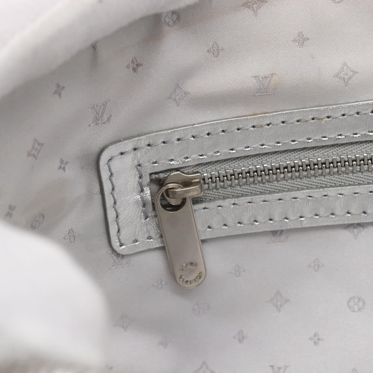 Louis Vuitton Suhali Lockit Handbag Leather Silver Leather Handbag (Pre-Owned)