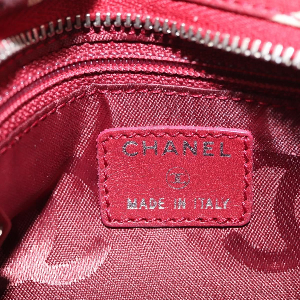 Chanel 31 Rue Cambon Clutch Canvas Red Canvas Clutche & Pouche Bag (Pre-Owned)