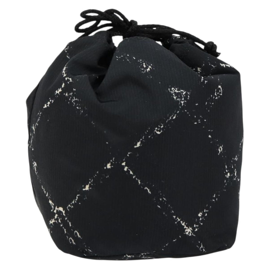 Chanel Travel Line Pouch Nylon Black Nylon Clutche & Pouche Bag (Pre-Owned)