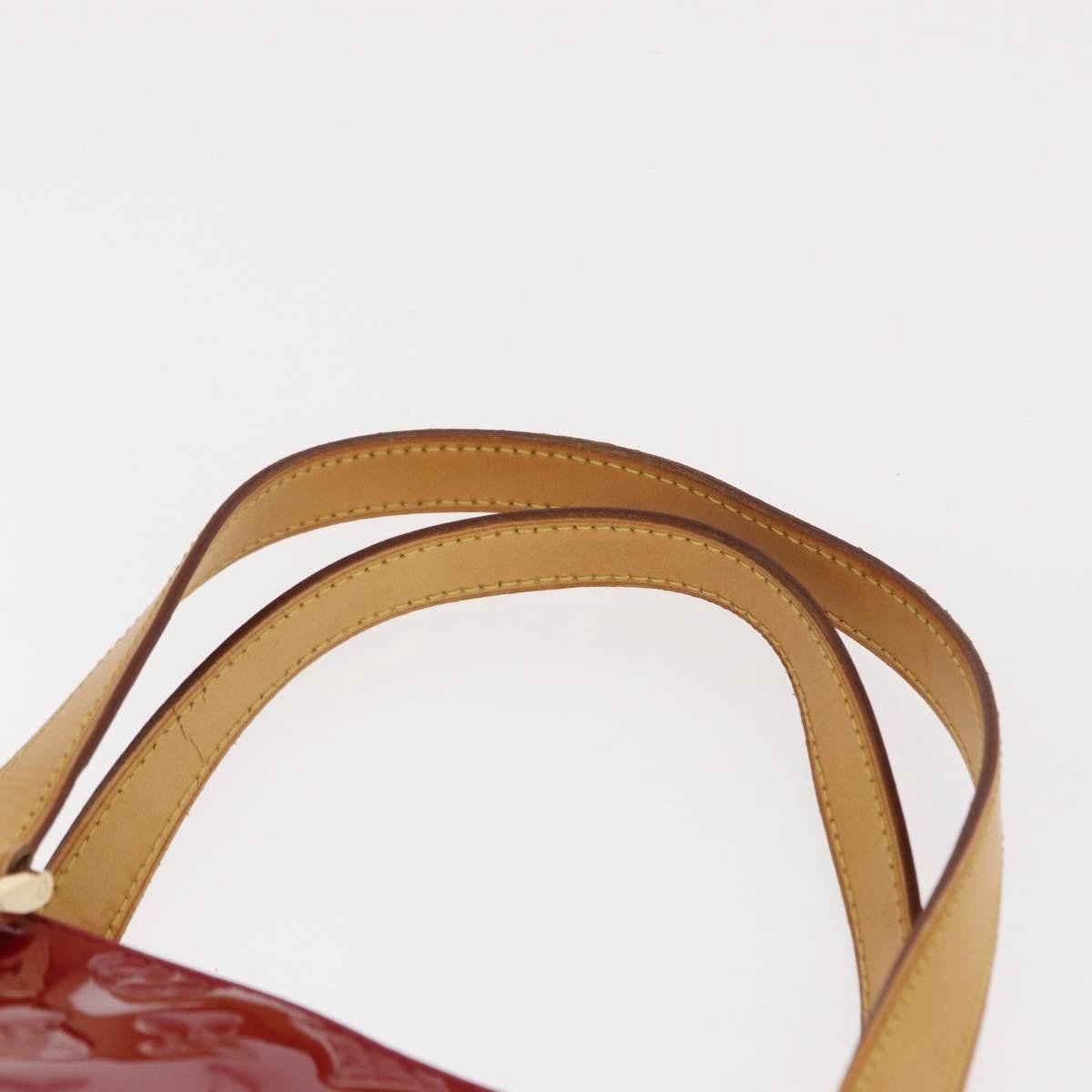 Louis Vuitton Houston Handbag Monogram Vernis Red Patent_Leather Handbag (Pre-Owned)