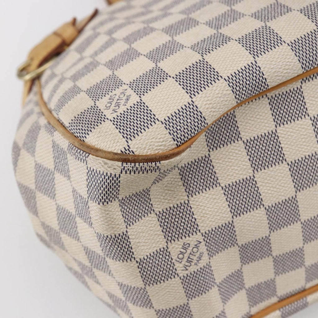 Louis Vuitton Batignolles Handbag Damier White Canvas Tote Bag Bag (Pre-Owned)