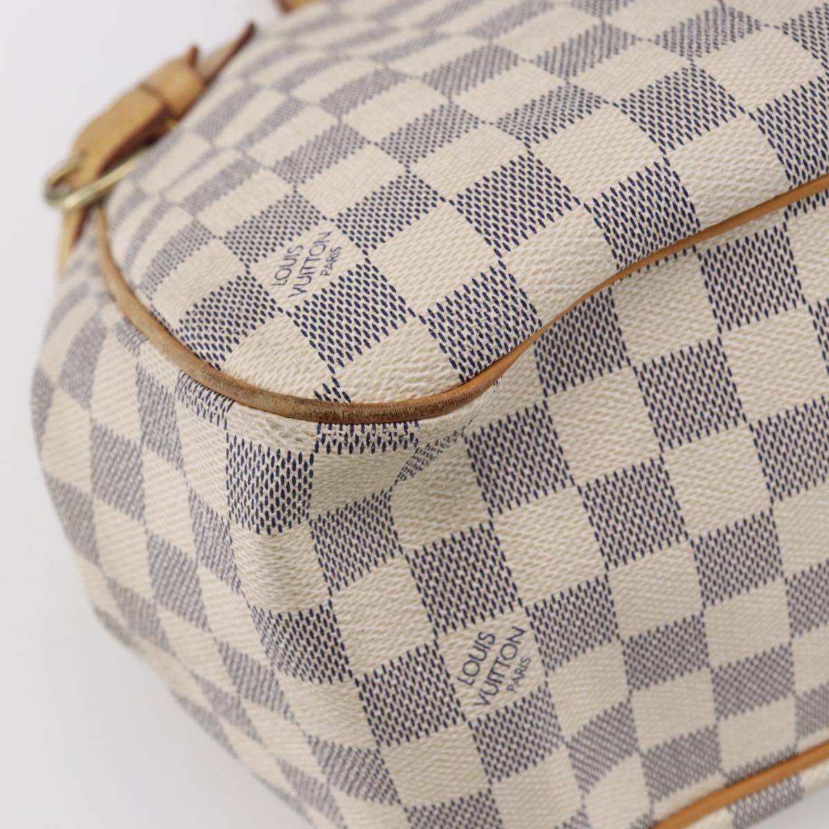 Louis Vuitton Batignolles Handbag Damier White Canvas Tote Bag Bag (Pre-Owned)