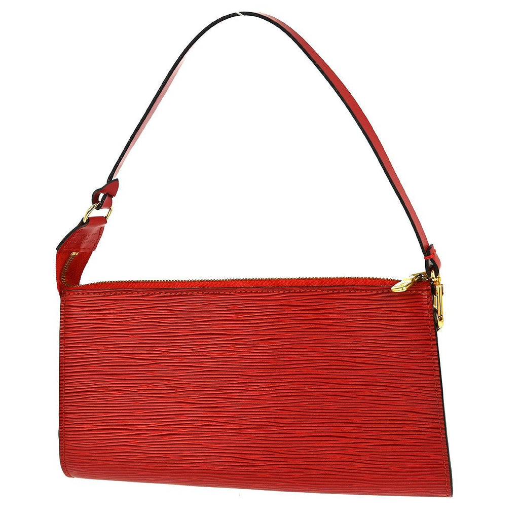 Louis Vuitton Pochette Accessoires Epi Leather Red Leather Clutche & Pouche Bag (Pre-Owned)
