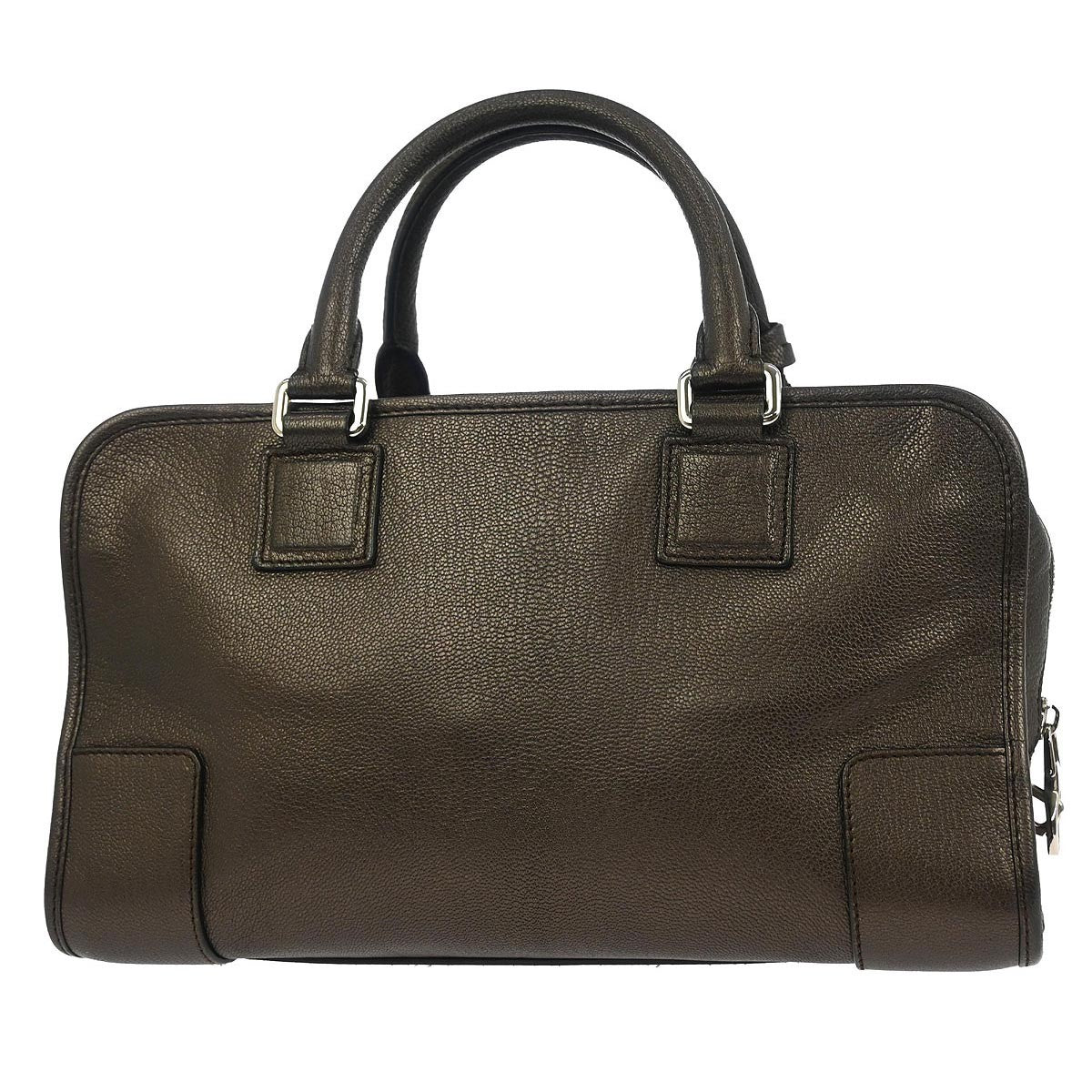 Loewe Amazona Bag Leather Brown Leather Handbag (Pre-Owned)