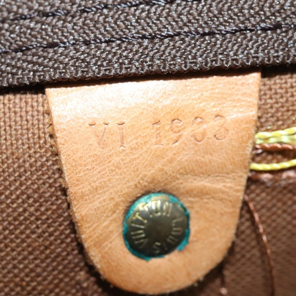Louis Vuitton Keepall Bag Monogram Canvas Brown Canvas Travel Bag Bag (Pre-Owned)