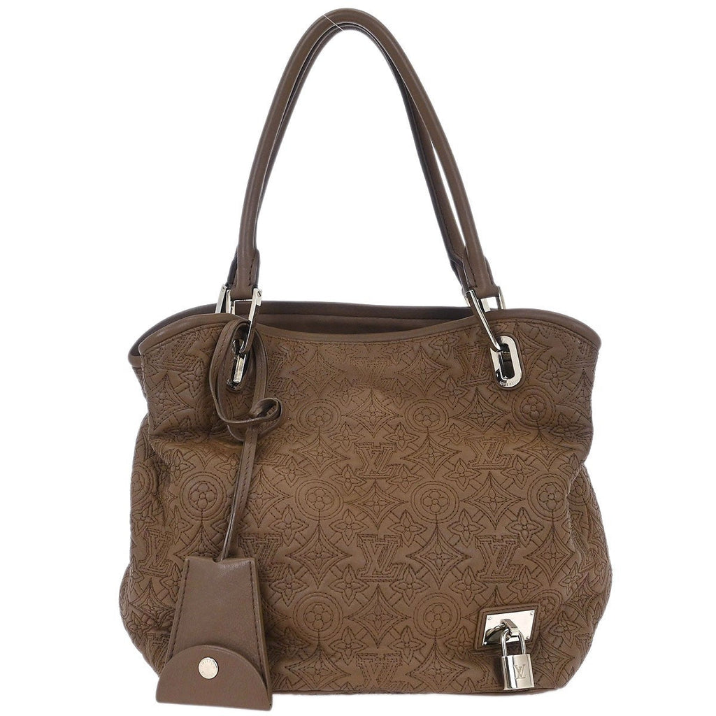 Louis Vuitton Antheia Lilia Handbag Leather Brown Leather Handbag (Pre-Owned)