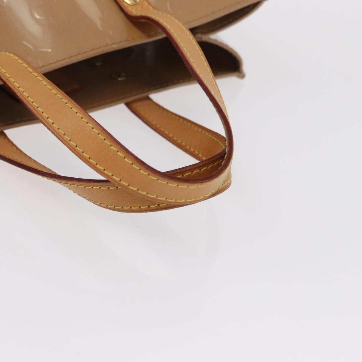 Louis Vuitton Reade Handbag Monogram Vernis Beige Patent_Leather Handbag (Pre-Owned)