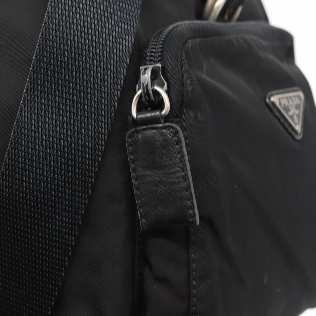 Prada Front Pocket Backpack Tessuto Black Nylon Backpack Bag (Pre-Owned)